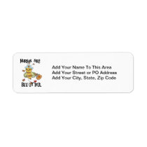 Nurses Are Bee-utiful T-shirts and Gifts Return Address Label