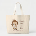 Nurse's Call the Shots Personalized Tote Bags