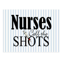 Nurses Call the Shots Post Card