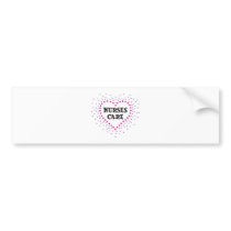 nurses care bumper sticker