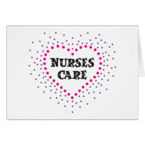 nurses care greeting card