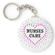 nurses care key chain