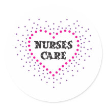 nurses care round stickers