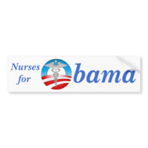 Nurses for Obama 2012 Bumper Stickers