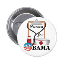 Nurses for Obama! Buttons