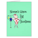 Nurse's Have Big Shoulders--Story Art Gifts Card