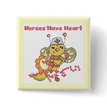 Nurses Have Heart T-shirts and Gifts Button