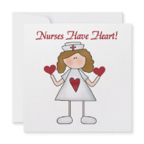 Nurses Have Heart T-shirts and Gifts Custom Announcements
