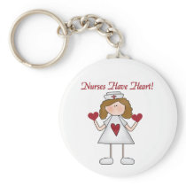 Nurses Have Heart T-shirts and Gifts Keychain