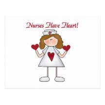 Nurses Have Heart T-shirts and Gifts Postcards