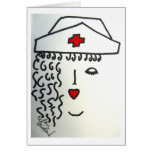 Nurses Head Greeting Card
