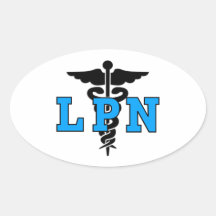 Nurses LPN Medical Symbol Stickers