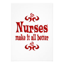 NURSES MAKE IT ALL BETTER PERSONALIZED INVITATIONS