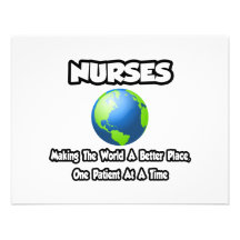 Nurses...Making the World a Better Place Custom Invites