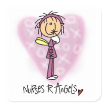 Nurses R Angels T-shirts and Gifts Sticker