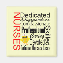 Nurses Recognition Collage:  National Nurses Week Fridge Magnets