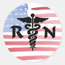 Nurses RN Medical Symbol Stickers