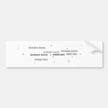 Nurses Rock Bumper Sticker