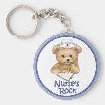 Nurse's Rock Key Chain