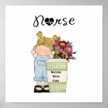 Nurses Serving With Care Posters