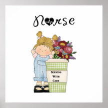 Nurses Serving With Care Poster