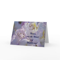 Nurses Week Cards Floral Heart of Healthcare Card