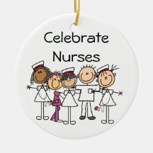 Nurses Week T-shirts and Gifts Christmas Ornaments
