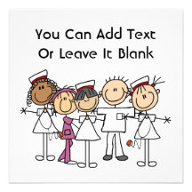Nurses Week T-shirts and Gifts Invitations