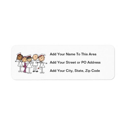 Nurses Week T-shirts and Gifts Custom Return Address Labels