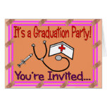 Nursing Graduation Party Invitations cards