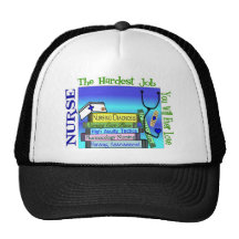Nursing "Hardest Job You'll Ever Love" Gifts Trucker Hat