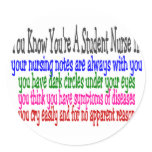 Nursing Instructor Gifts Round Stickers
