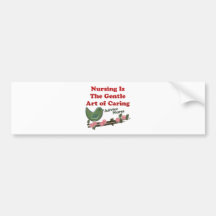 Nursing Is Caring Bumper Sticker