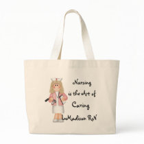 Nursing is the Art of Caring Tote Bags