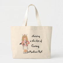 Nursing is the Art of Caring Tote Bags