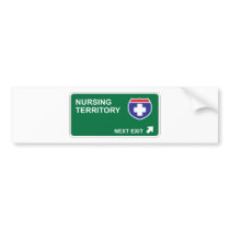 Nursing Next Exit Bumper Sticker