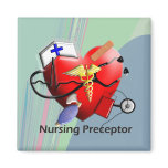 Nursing Preceptor Heart ARt Gifts magnets