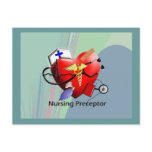Nursing Preceptor Heart ARt Gifts postcards