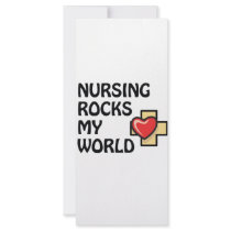 NURSING ROCKS MY WORLD RACK CARD DESIGN