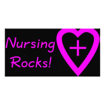 nursing rocks personalized photo card