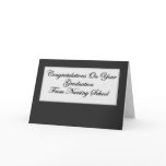 Nursing School Graduation Card