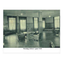 Nursing school, Lyon 1930 Post Card