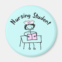 Nursing Student Stick Lady Gifts Refrigerator Magnets
