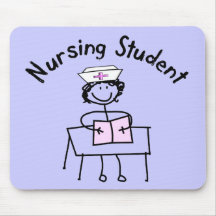 Nursing Student Stick Lady Gifts Mouse Pad