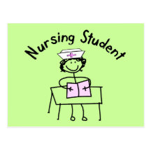 Nursing Student Stick Lady Gifts Postcard