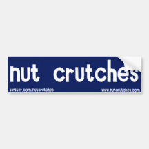 Nut Crutches Bumper Stickers
