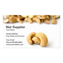 nut supplier business card templates