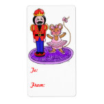 Nutcracker Ballerina Custom Shipping Labels