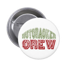 Nutcracker Dance Crew Design for Christmas Pinback Buttons