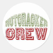 Nutcracker Dance Crew Design for Christmas Round Sticker